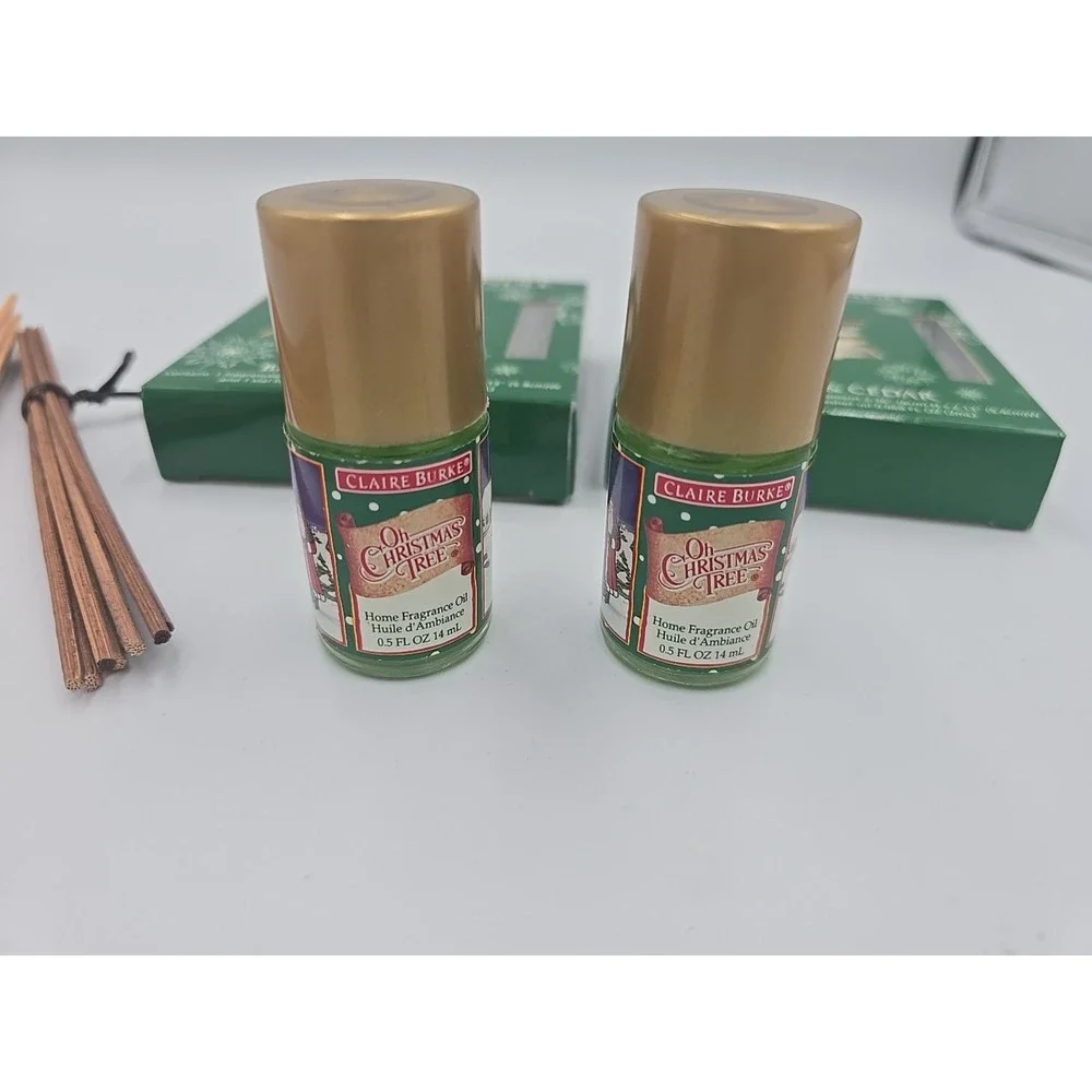NWT Claire Burke Oh Christmas Tree Fragrance Oil 1/2 oz Vintage Holiday